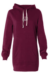 Fatal Elegance Hooded Sweatshirt Dress