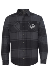 Mens Quilted Flannel Shirt Jacket