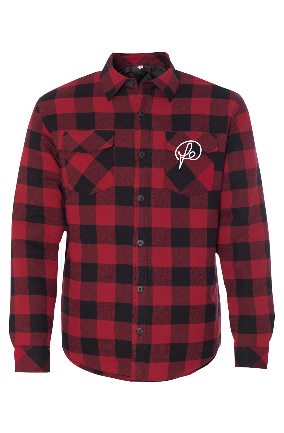 Mens Quilted Flannel Shirt Jacket