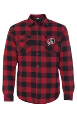 Mens Quilted Flannel Shirt Jacket