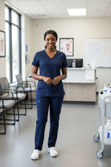 Womens Invincible Stretch Scrub Top